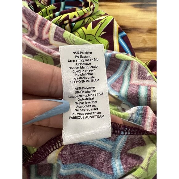 LulaRoe Size XXS kermit the frog Carly Dress Cartoon Designer Preppy Colorful - Picture 8 of 8